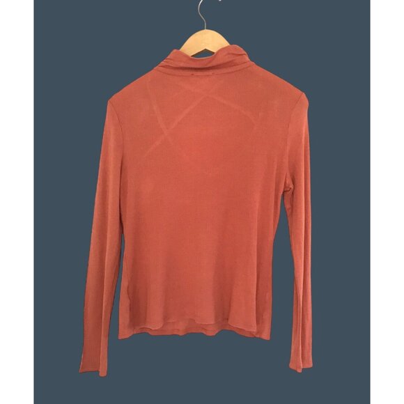 Venus Womens Ribbed Knit Long Sleeve Turtleneck Top - M - Picture 2 of 7